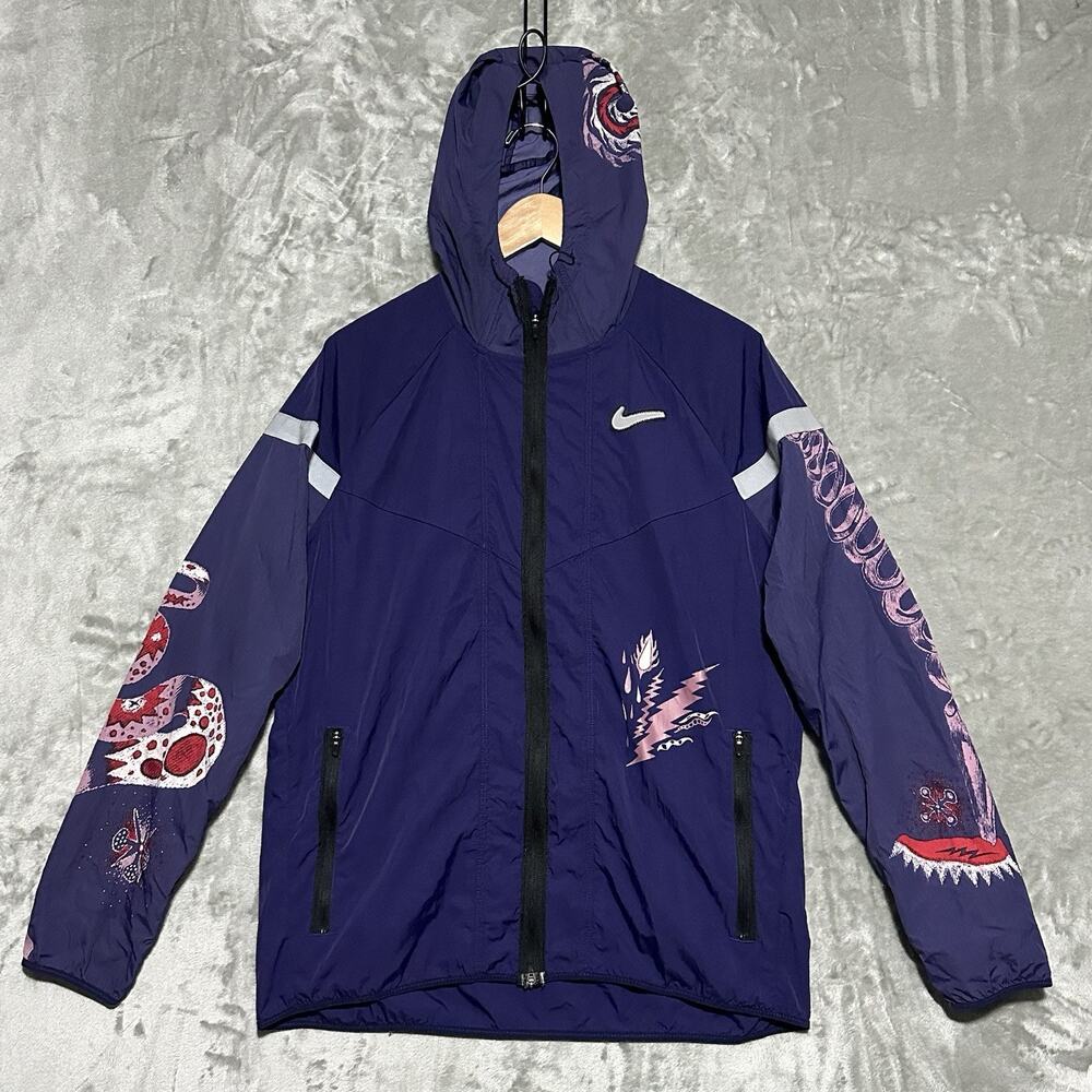Nike Windrunner Wild Run Dragon Full Zip Jacket Mens Sz L Purple DB4094-594 Rare